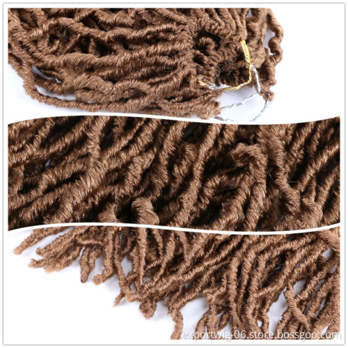 Gypsy locs crochet hair natural synthetic hair gypsy locs extension jumbo faux locs wavy crochet braid hair
